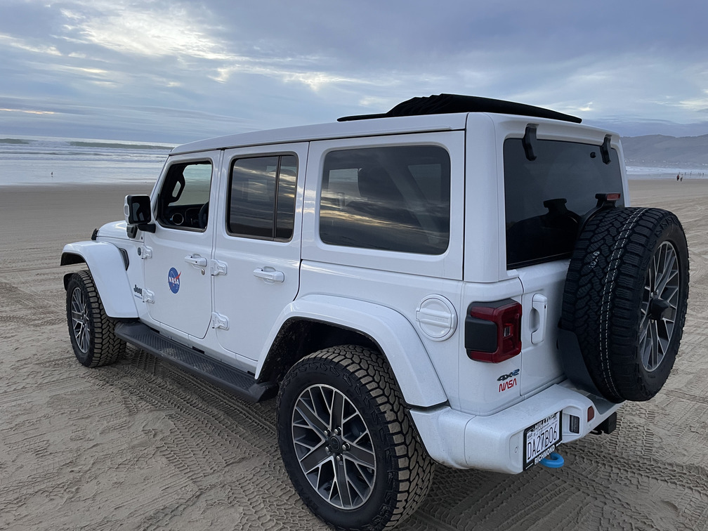 jeep on the beach