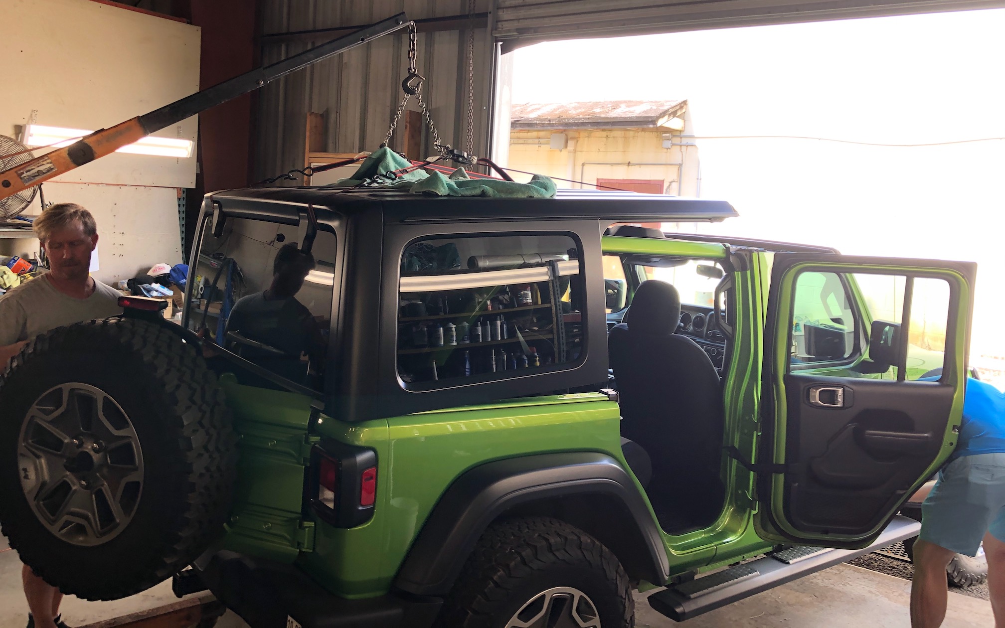 jeep back top removal