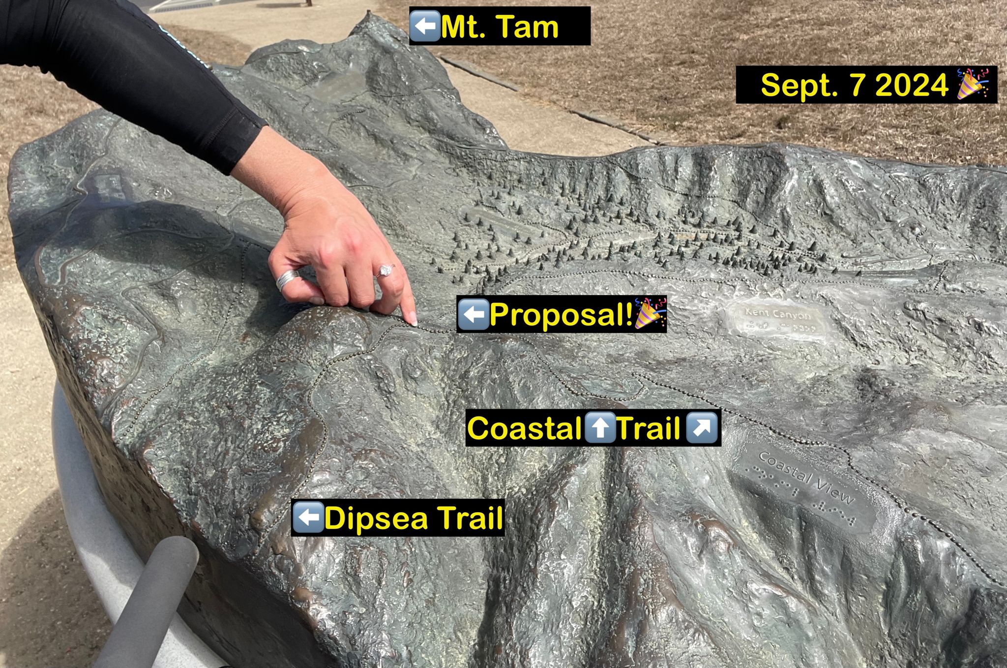 3D map of Mt. Tam area