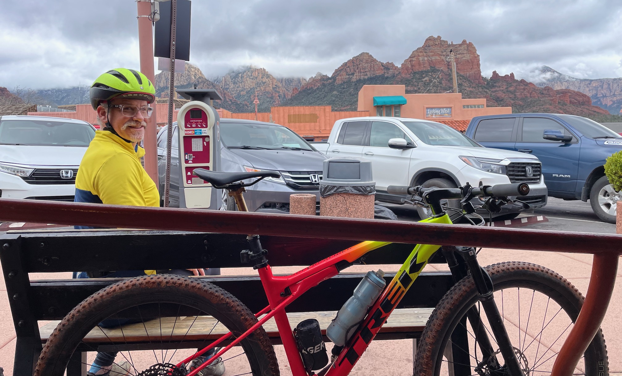 hunter & bike downtown sedona