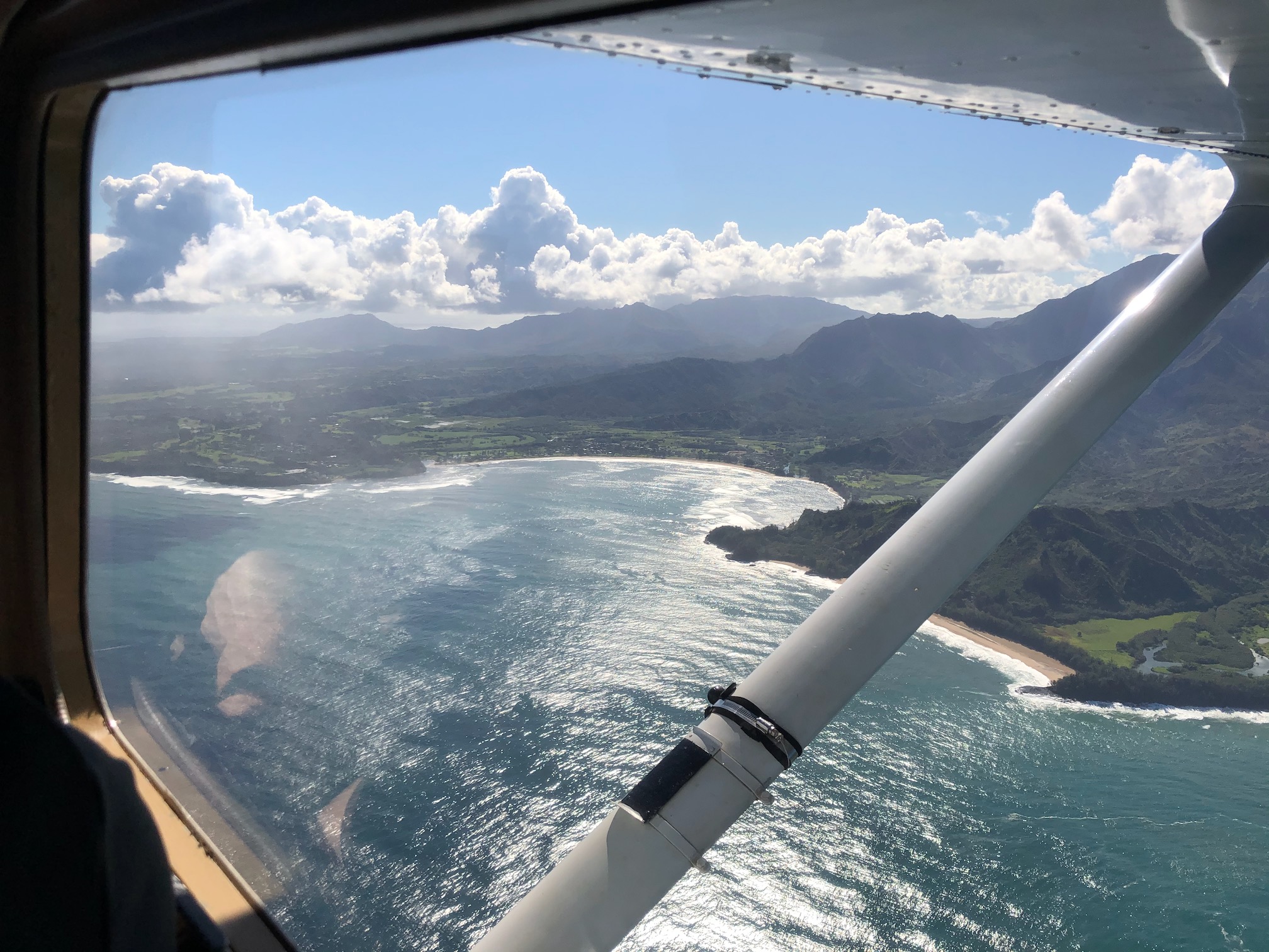 hanalei bay from above