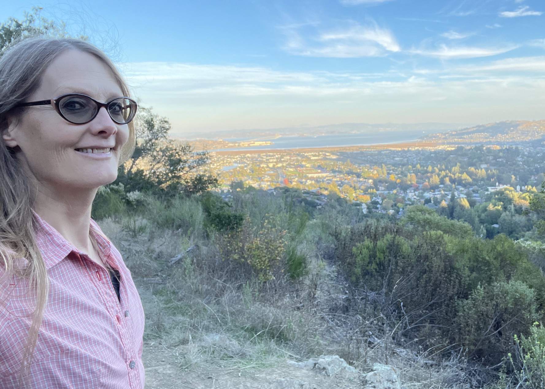 tracey looking over SF Bay