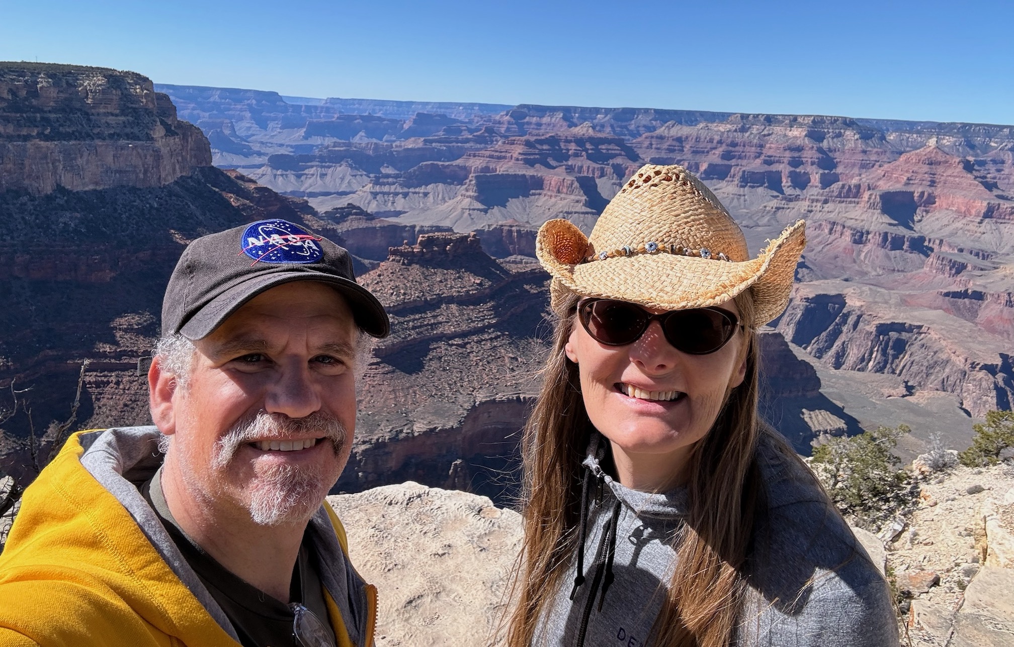 hunter & tracey in front of grand canyon